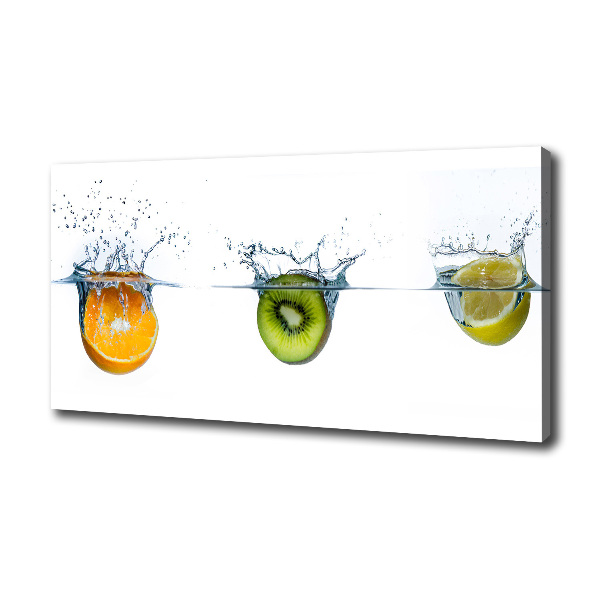 Foto canvas Fruit onder water
