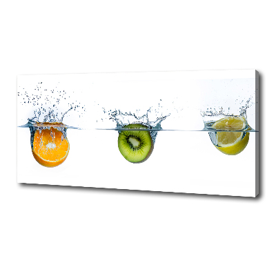 Foto canvas Fruit onder water