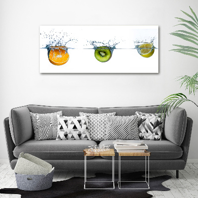 Foto canvas Fruit onder water