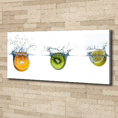 Foto canvas Fruit onder water