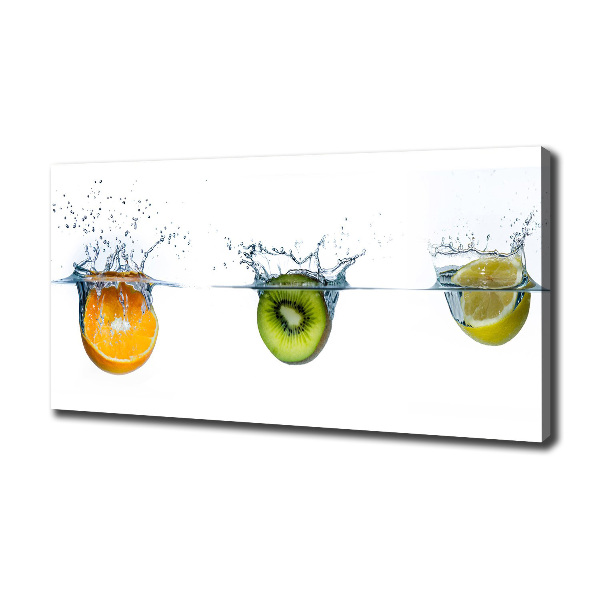 Foto canvas Fruit onder water