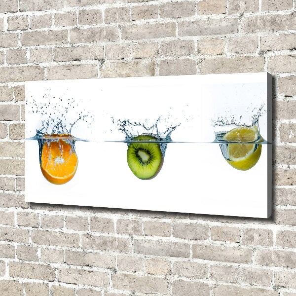 Foto canvas Fruit onder water