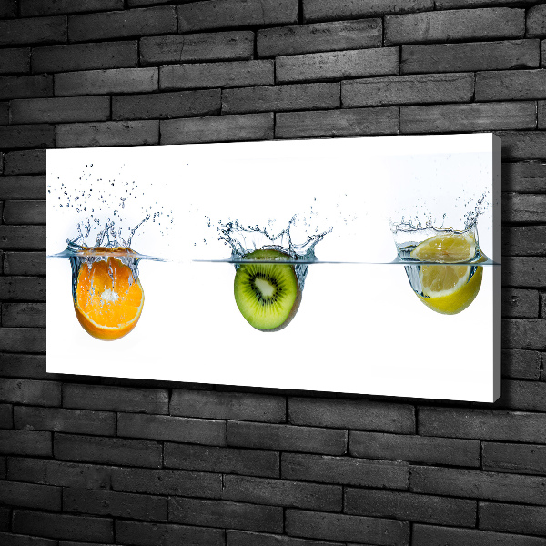 Foto canvas Fruit onder water