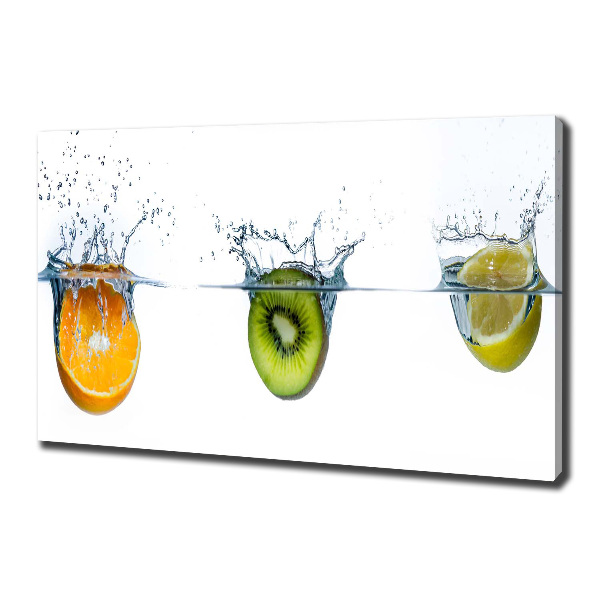 Foto canvas Fruit onder water