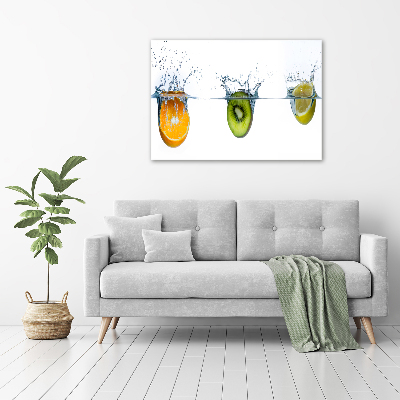 Foto canvas Fruit onder water