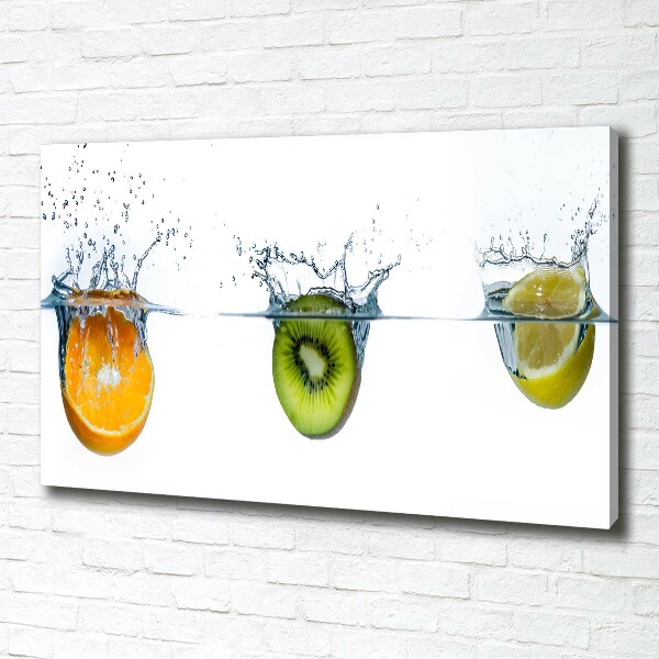Foto canvas Fruit onder water