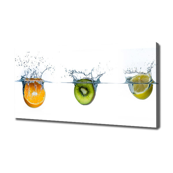 Foto canvas Fruit onder water