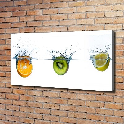 Foto canvas Fruit onder water