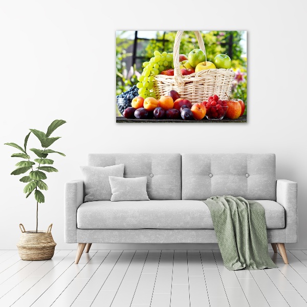 Canvas foto Fruitmand