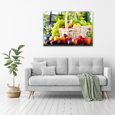 Canvas foto Fruitmand