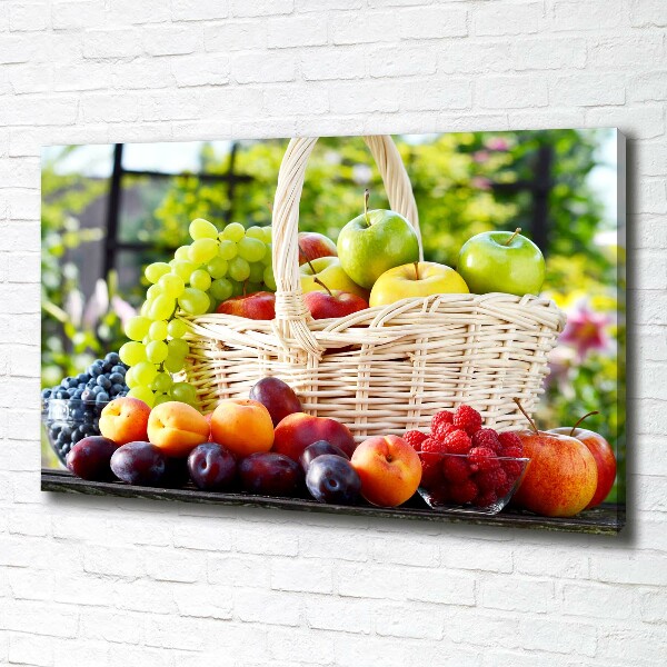 Canvas foto Fruitmand