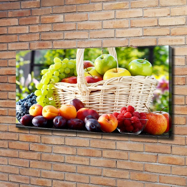 Canvas foto Fruitmand
