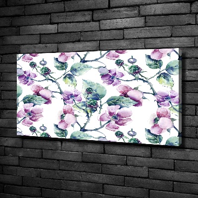 Canvas schilderij Braambloemen