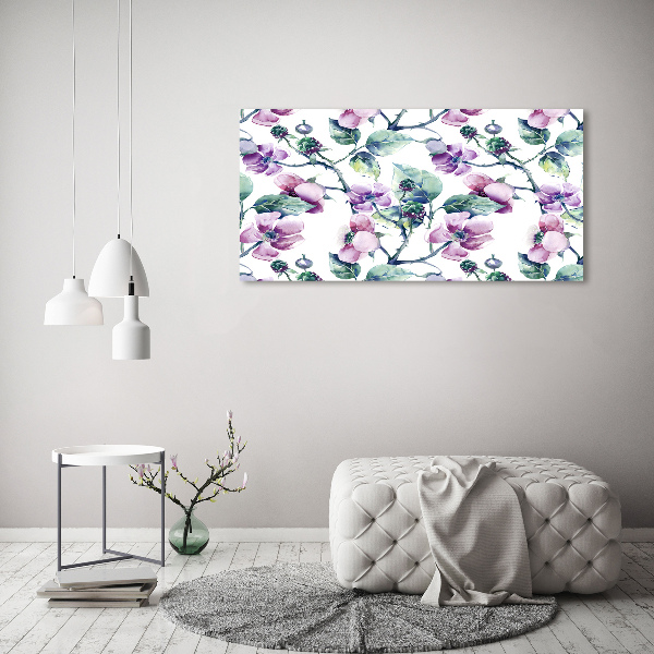 Canvas schilderij Braambloemen