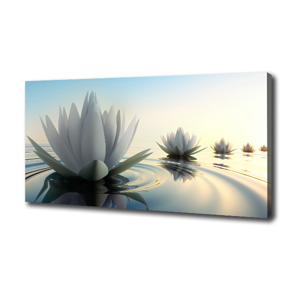 Canvas foto Lotusbloem