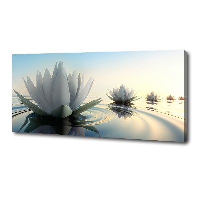 Canvas foto Lotusbloem