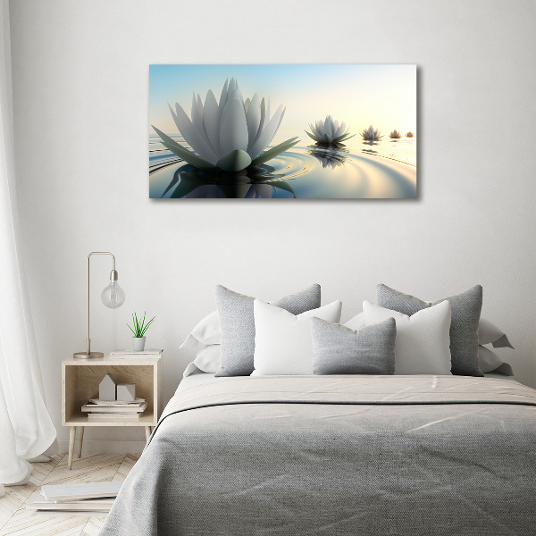 Canvas foto Lotusbloem