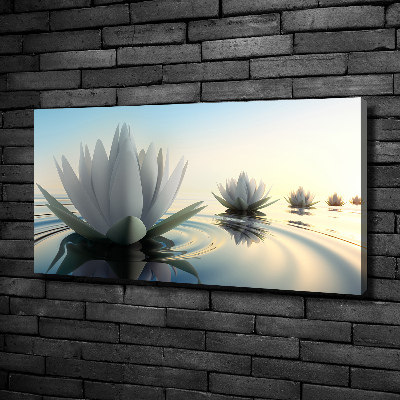 Canvas foto Lotusbloem