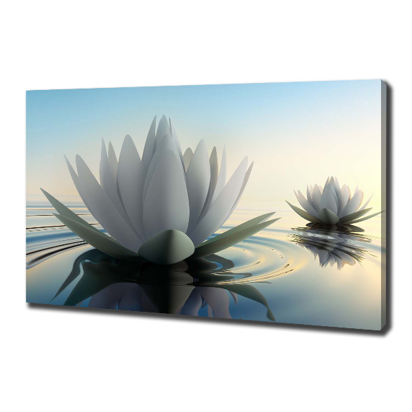 Canvas foto Lotusbloem