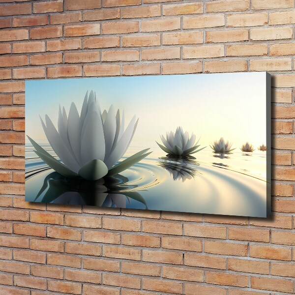Canvas foto Lotusbloem
