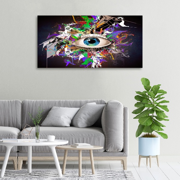 Canvas schilderij Abstract oog