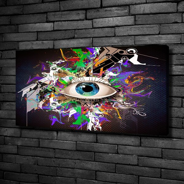 Canvas schilderij Abstract oog