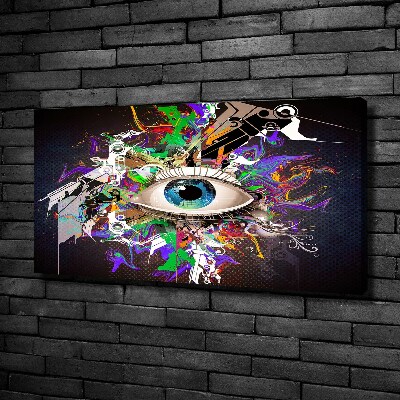 Canvas schilderij Abstract oog
