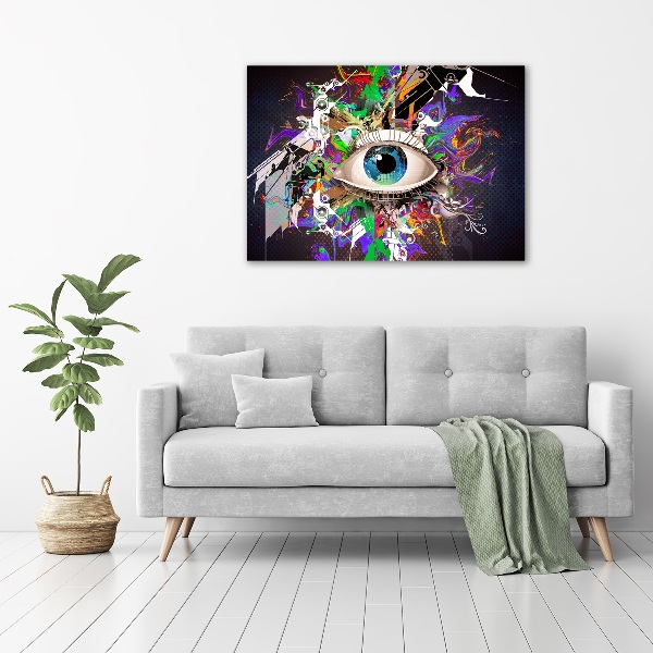 Canvas schilderij Abstract oog