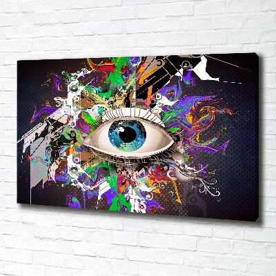 Canvas schilderij Abstract oog