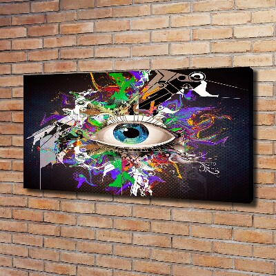 Canvas schilderij Abstract oog