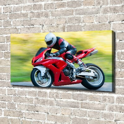 Canvas foto Motorfiets