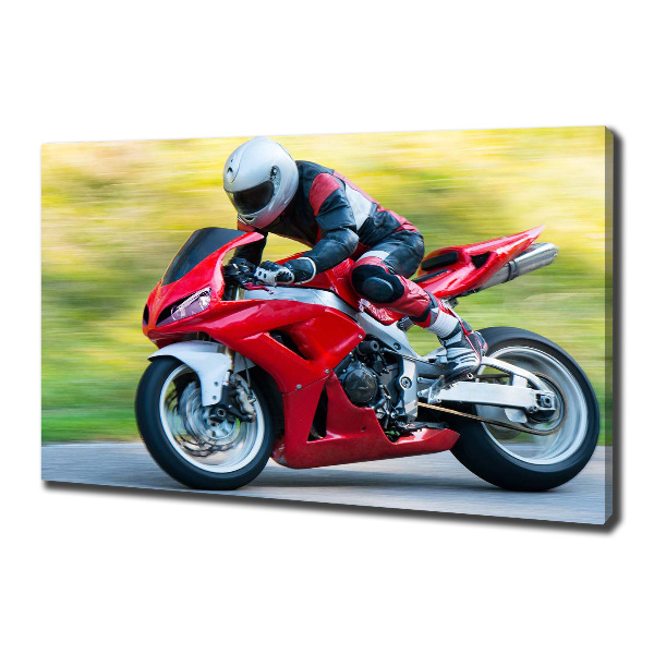 Canvas foto Motorfiets