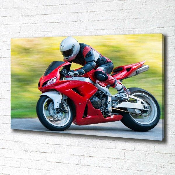 Canvas foto Motorfiets