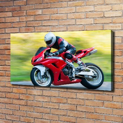 Canvas foto Motorfiets