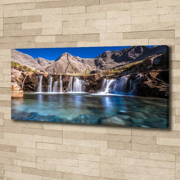 Foto op canvas Waterval in de bergen