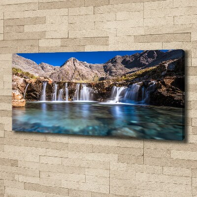 Foto op canvas Waterval in de bergen