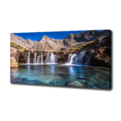 Foto op canvas Waterval in de bergen