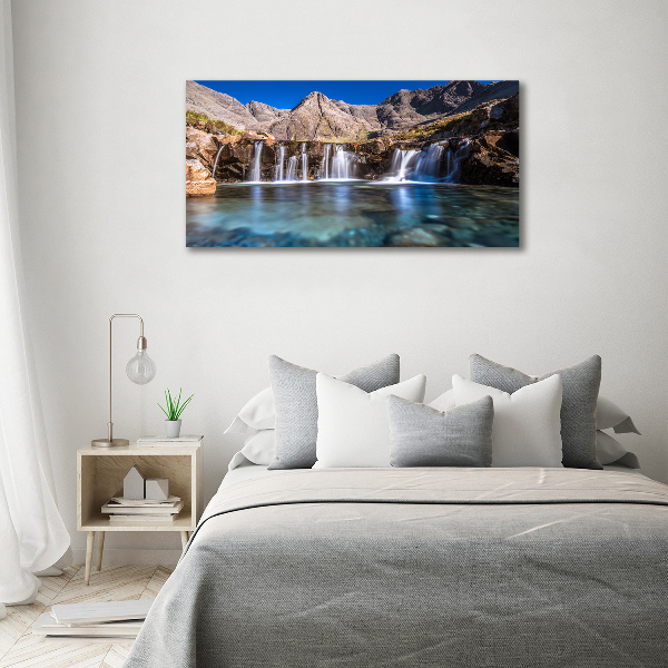 Foto op canvas Waterval in de bergen