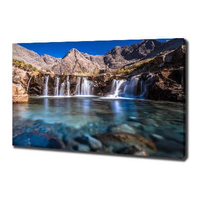 Foto op canvas Waterval in de bergen