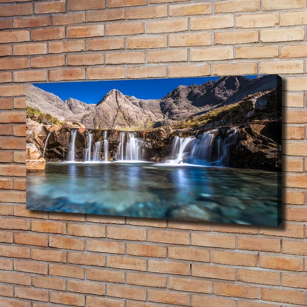 Foto op canvas Waterval in de bergen