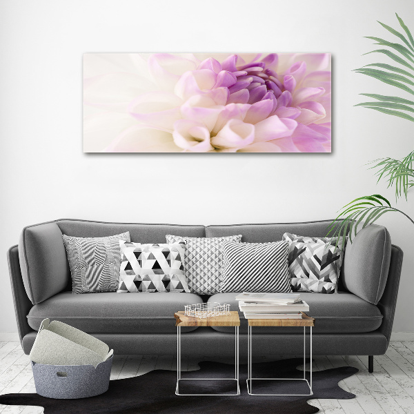 Schilderij op canvas Witte dahlia