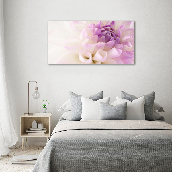 Schilderij op canvas Witte dahlia