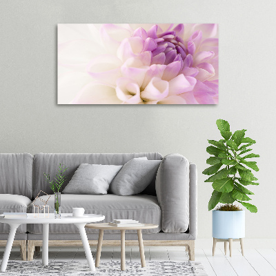 Schilderij op canvas Witte dahlia