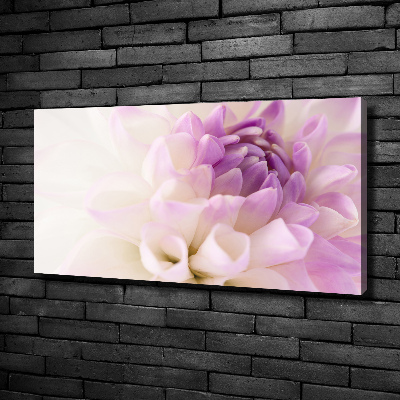 Schilderij op canvas Witte dahlia