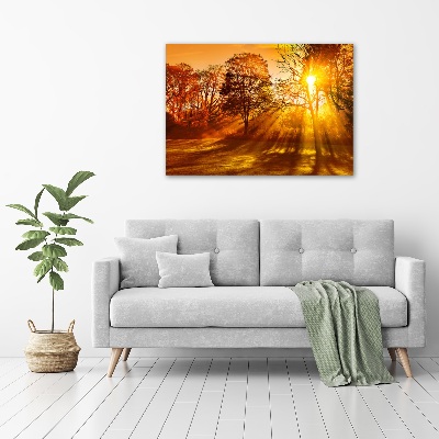 Schilderij op canvas Zonsondergang