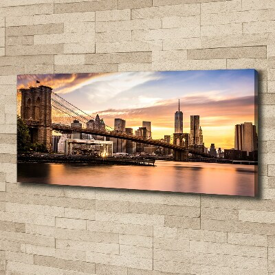 Foto canvas Brooklynbrug