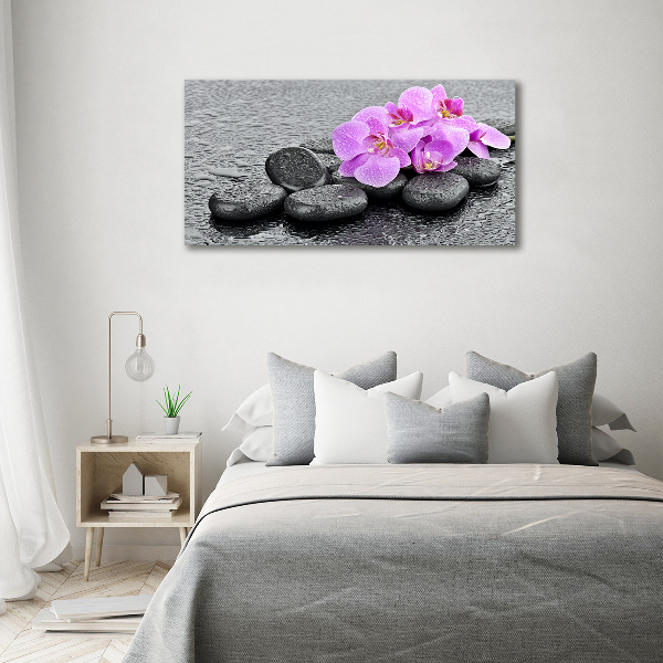 Schilderij op canvas Orchideeënstenen