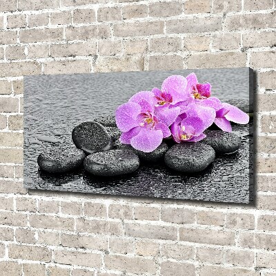 Schilderij op canvas Orchideeënstenen