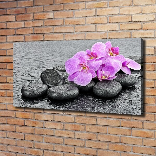 Schilderij op canvas Orchideeënstenen