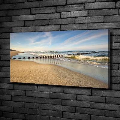 Schilderij op canvas Strand aan de Oostzee